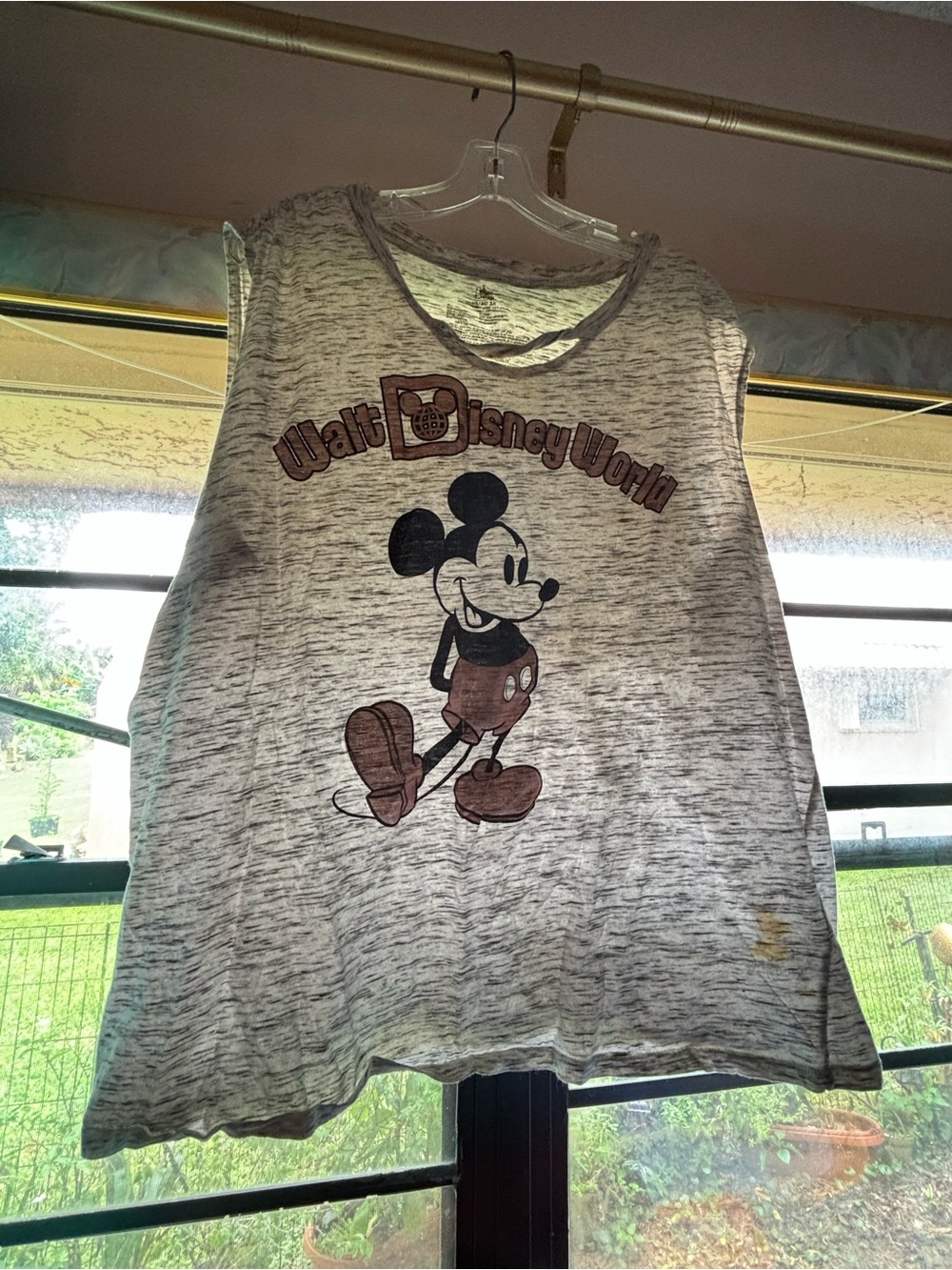 Women’s Disney Gray Mickey Mouse Tank Top